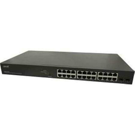 TRANSITION NETWORKS 24 Port Smart Managed POE Plus Switch SM24TAT2SA-NA